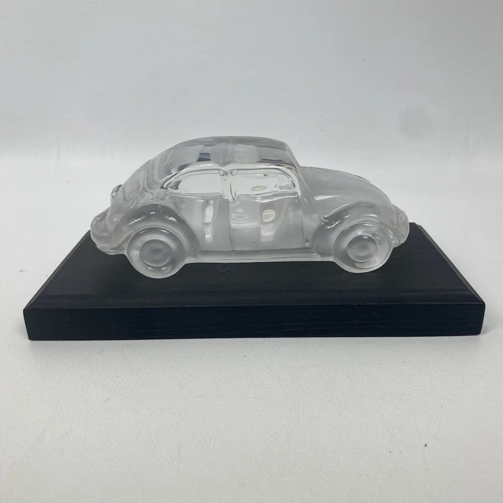 VW Beetle Magic Cristal 24% Lead Crystal Nachtmann West Germany With Base Glass‎